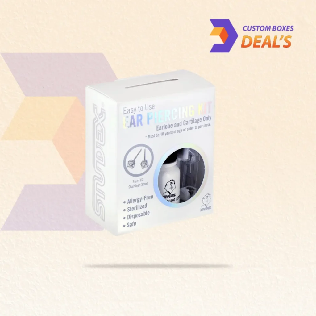 Durable ear piercing gun boxes designed to protect and organize piercing equipment with secure packaging.