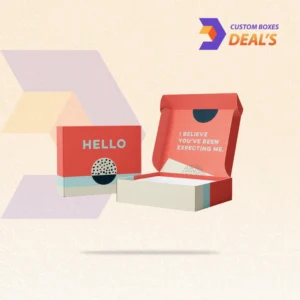 Personalized jewelry mailer box with a printed logo for rings, necklaces, earrings, and bracelets