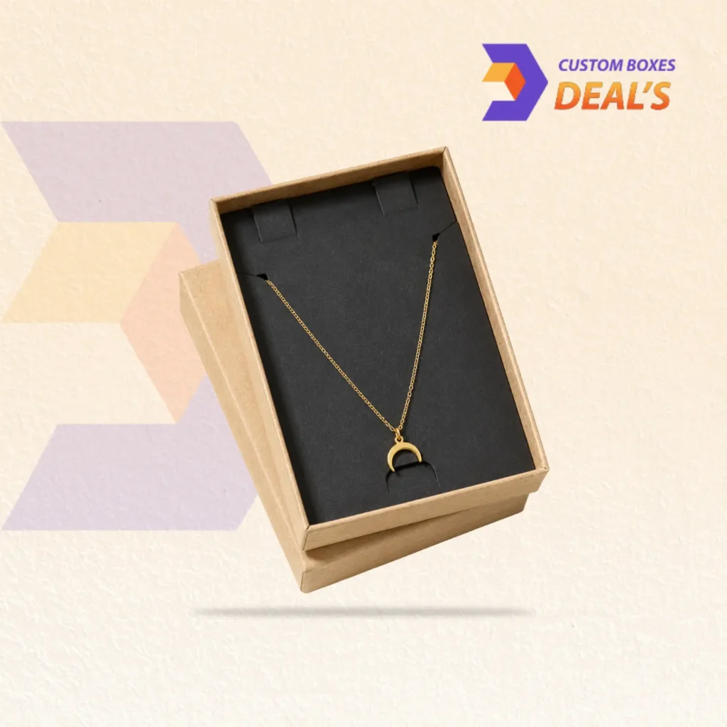Elegant necklace boxes with inserts designed to hold necklaces securely and enhance jewelry presentation.