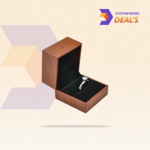 Stylish ring display boxes designed to showcase rings beautifully while providing secure protection.