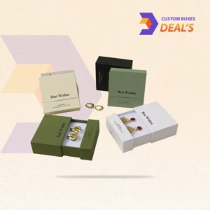 Sliding jewelry box with a pull-out drawer for elegant jewelry presentation
