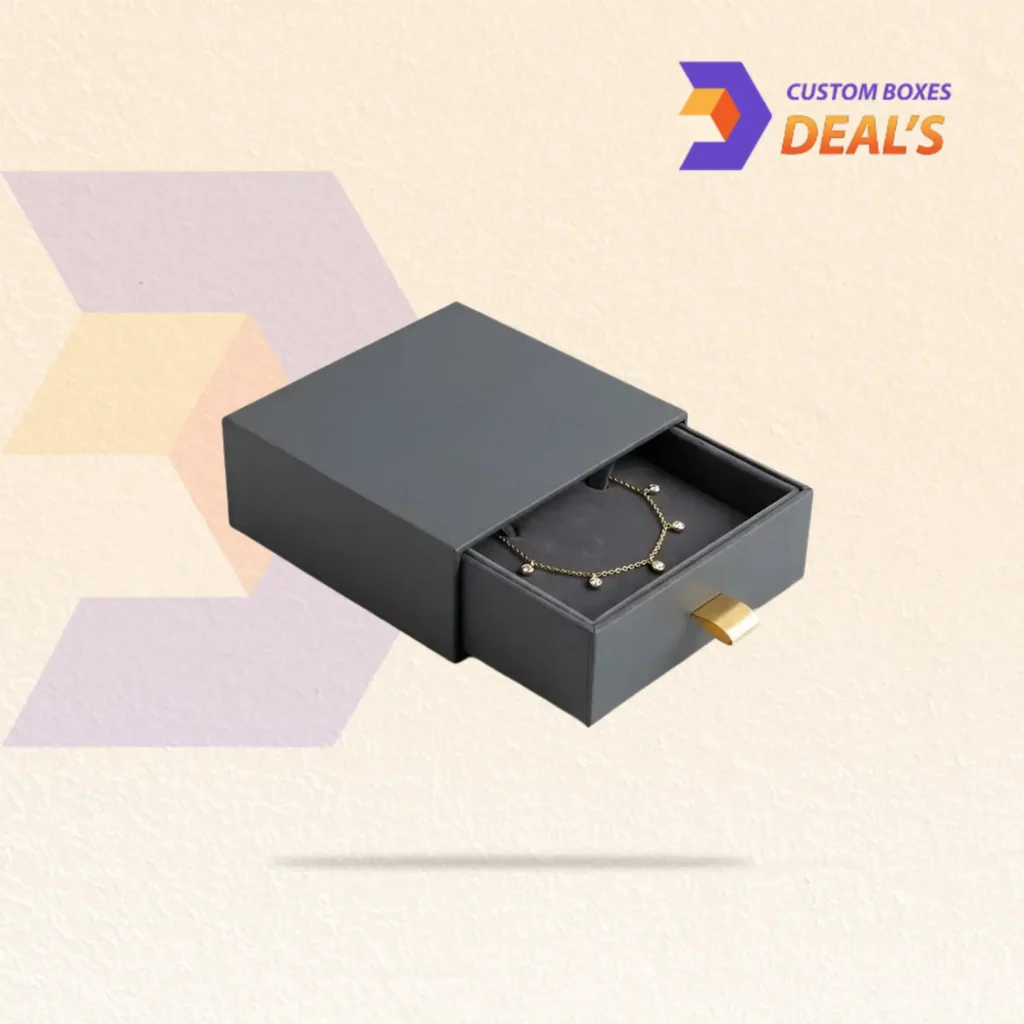 Elegant tray and sleeve bracelet boxes designed to protect and showcase bracelets with a premium look.
