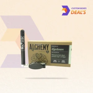 Custom vape battery packaging box with branded printing and a compact retail carton design