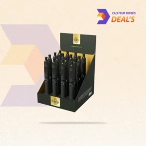 Open vape cartridge box featuring a die-cut insert that holds the cartridge securely