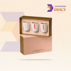 Custom votive candle boxes with logo printing for compact retail packaging