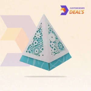 Custom pyramid boxes with logo printing for distinctive retail and gift packaging