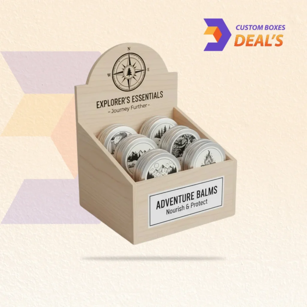 Custom retail display boxes for attractive in-store product presentation