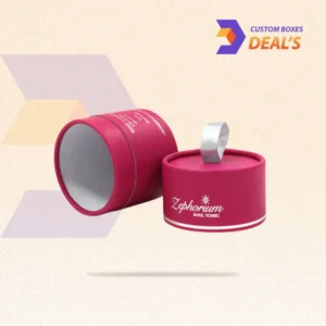 Custom round candle boxes with logo printing for distinctive retail presentation