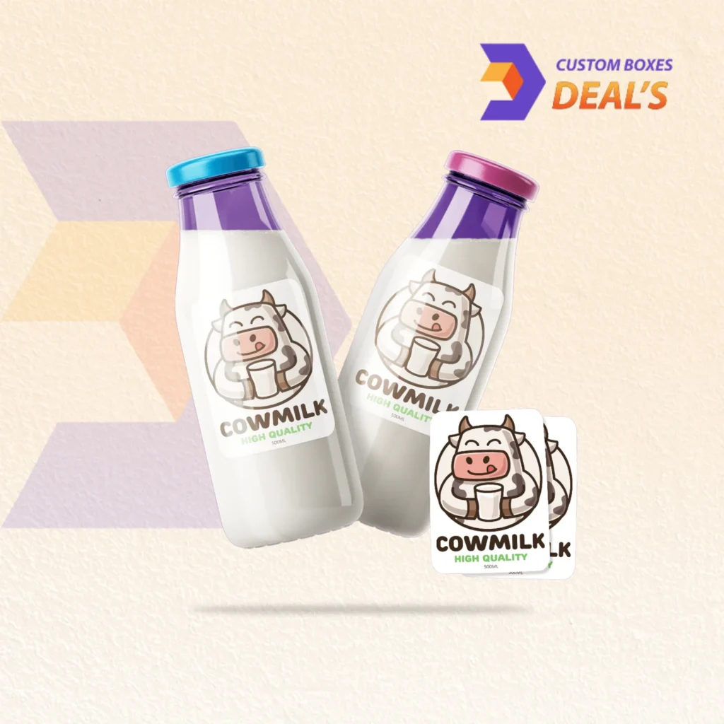 Custom rounded corner sheet labels for product packaging and branding