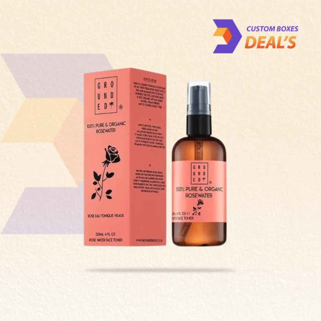 Skin toners packaging boxes designed for skincare, beauty, and facial care products
