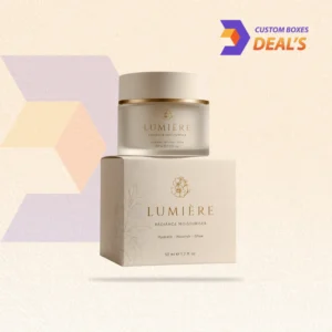 Custom skincare packaging designed for creams, serums, lotions, and beauty products