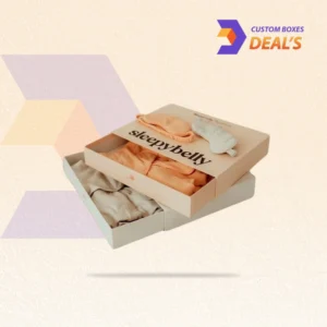 Custom sleepwear packaging boxes designed for stylish presentation and secure product protection.