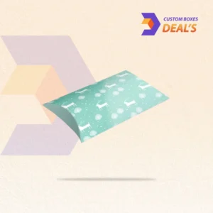 Personalized small pillow boxes with branded designs for retail products and special event favors