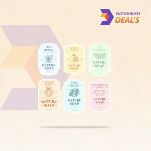Custom soap bar labels for handmade soap packaging