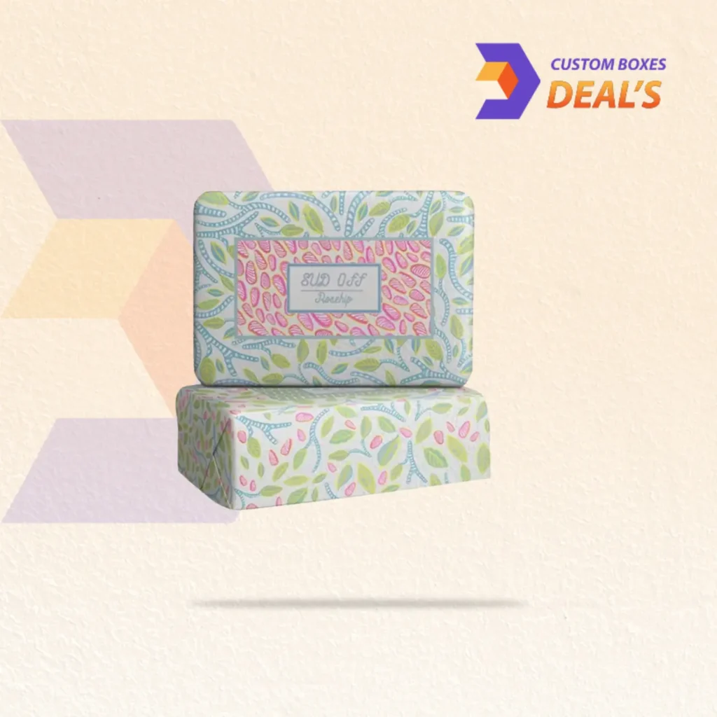 Custom soap wrapping paper with elegant designs and premium quality for attractive soap packaging.