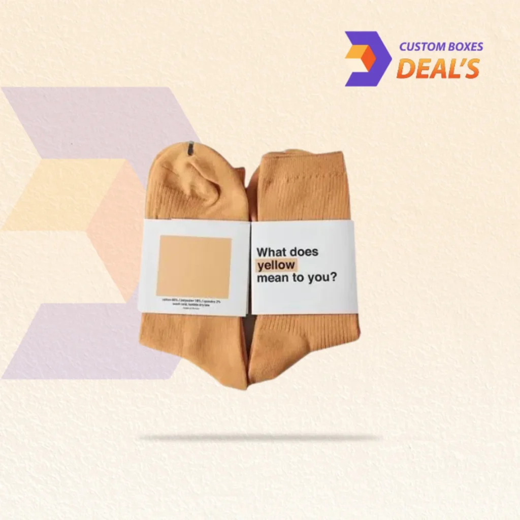 Custom sock packaging for stylish and secure product presentation