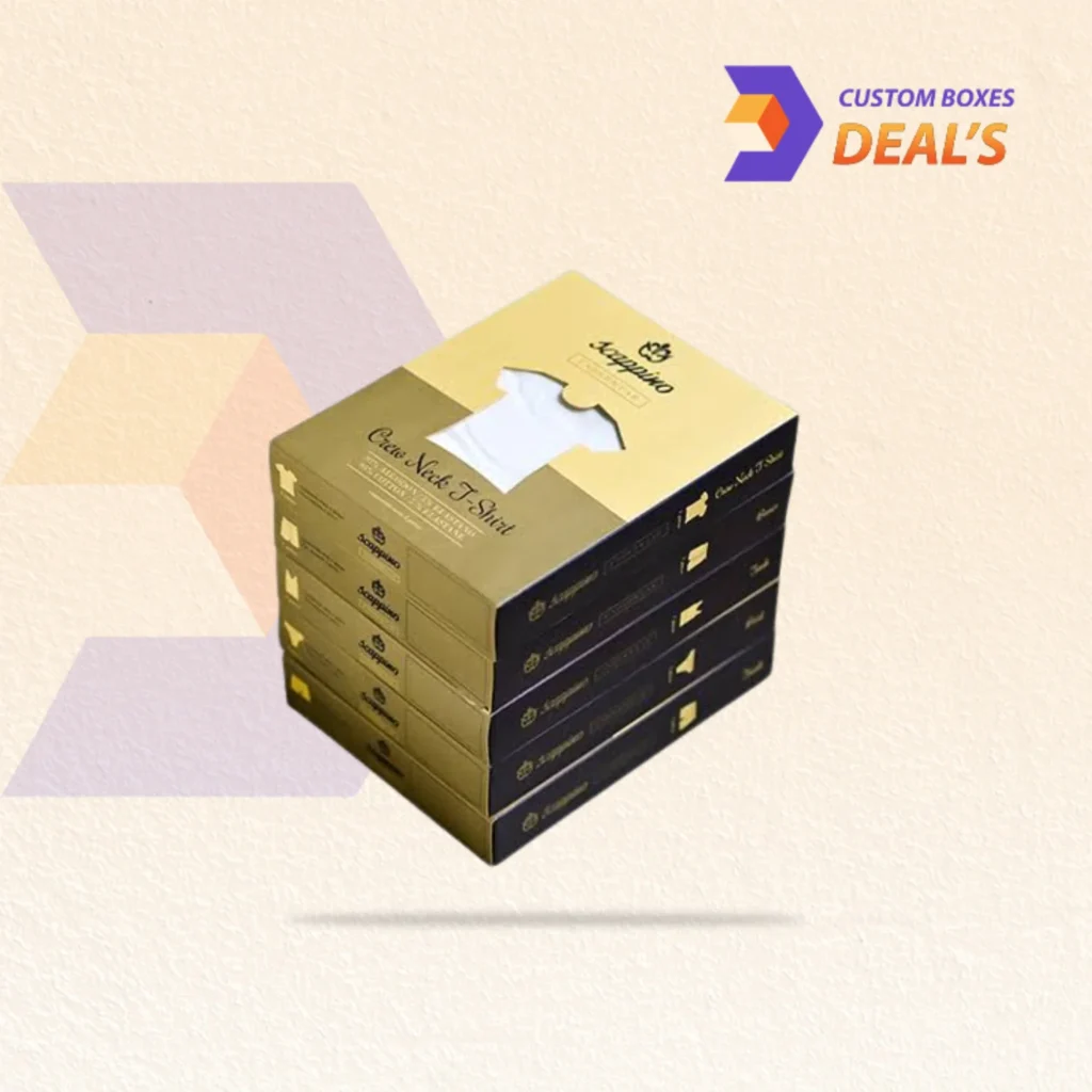 Custom T Shirt packaging boxes for stylish apparel presentation