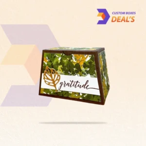 Custom trapezoid gift boxes with unique shapes and premium designs for elegant product packaging.