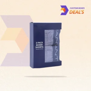 Custom underwear packaging for stylish and secure apparel presentation
