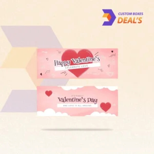 Custom Valentine labels with romantic heart designs for gifts and packaging