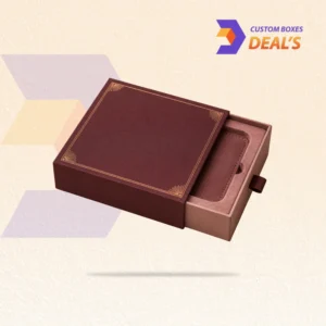 Custom wallet sleeve box designed for stylish presentation and secure wallet packaging.