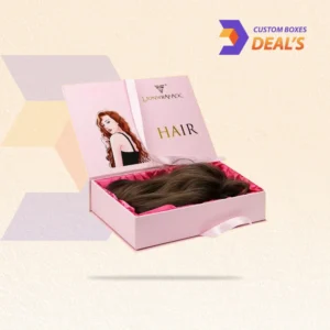 Luxury custom wig packaging boxes with stylish printing and brand presentation