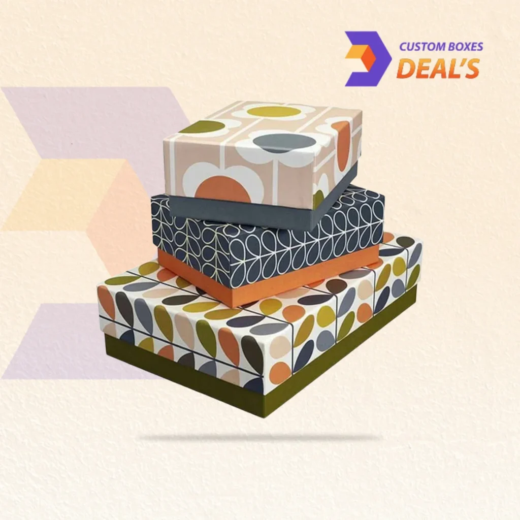 Decorative paperboard boxes with elegant designs for gifts, retail products, and premium packaging needs.