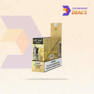 Plain disposable vape box designed for subtle product presentation and secure storage