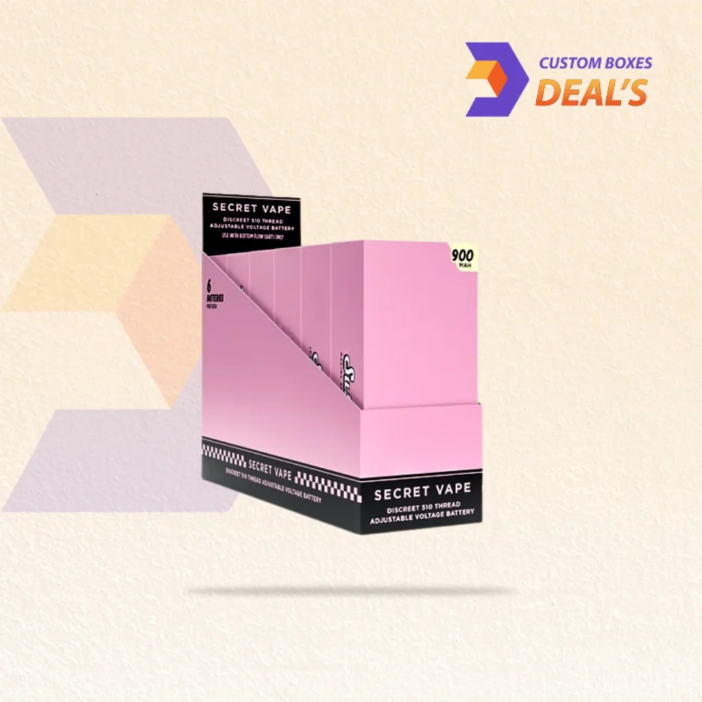 Wholesale discreet vape boxes customized with understated colors and low-profile logo printing