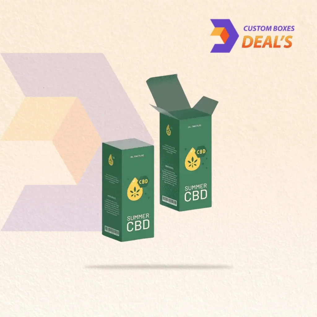 Eco Kraft CBD Oil Boxes with sustainable packaging design for CBD oil products