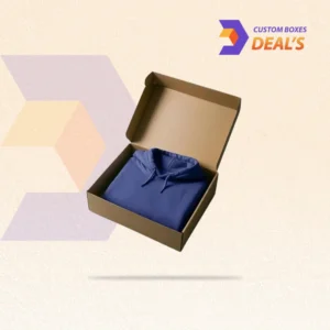 Custom embroidered clothing boxes designed to provide luxurious packaging and a premium presentation for apparel products.