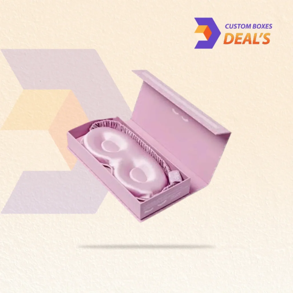 Premium eye mask packaging for under-eye masks, skincare treatments, and retail display