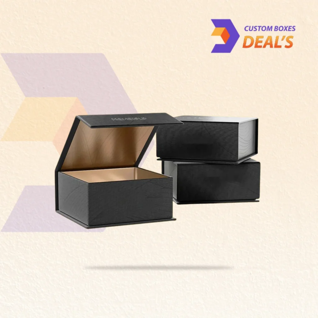 Premium flip top packaging boxes designed for hair bundles, wigs, and salon products