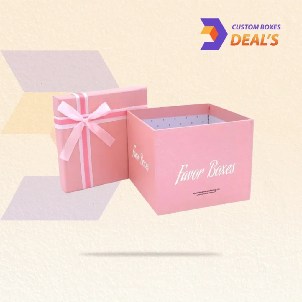 Floral favor boxes with elegant designs for weddings, parties, gifts, and special occasions.