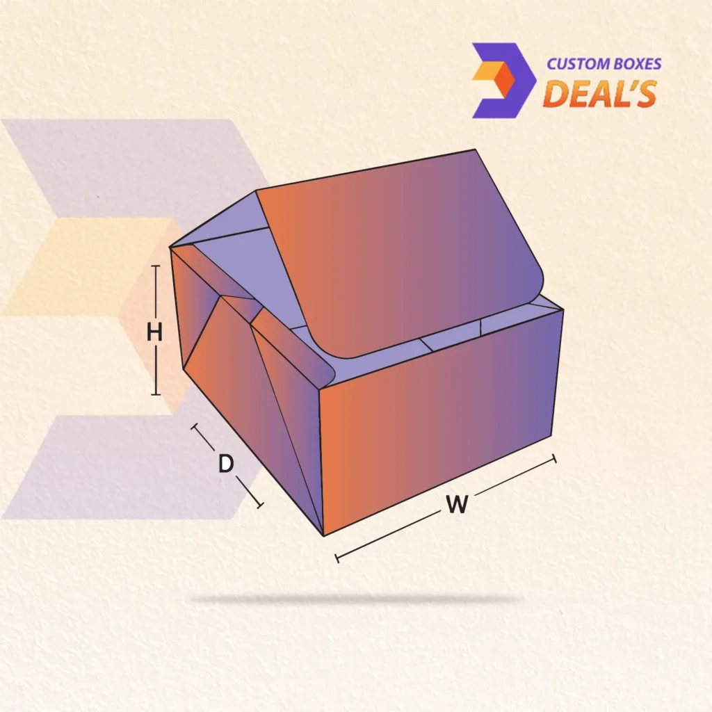 Custom Four Corner Tray with Display Lid for Product Packaging
