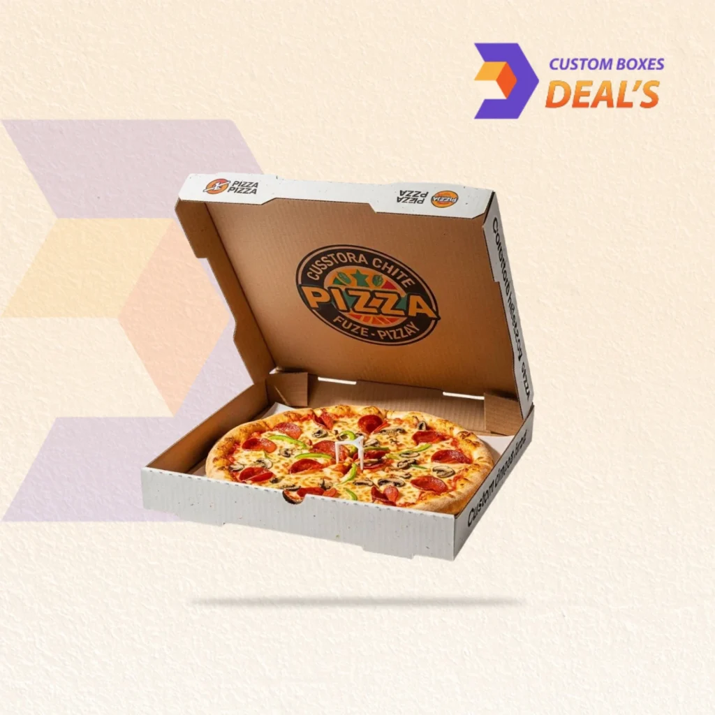 Plain generic pizza boxes for restaurants, takeout, and food delivery