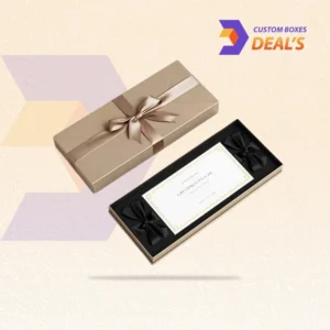 Gift certificate boxes with elegant designs for presenting vouchers, cards, and special gifts.