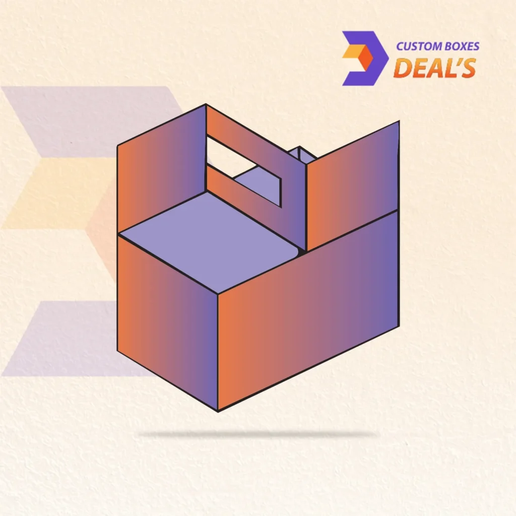 Auto Bottom Glass Carrier Box for Safe Retail Product Packaging