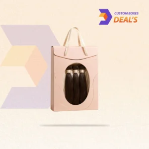 Branded hair bundles bag boxes for elegant storage, protection, and retail display