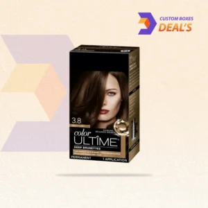 Premium hair color packaging for retail display, hair dye kits, and cosmetic products