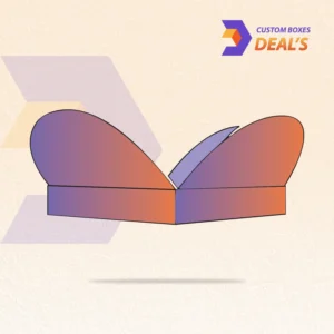 Printed Half Circular Interlocking Packaging Box for Product Display