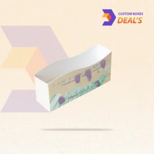 Half soap boxes with stylish designs and durable packaging for attractive soap product display.