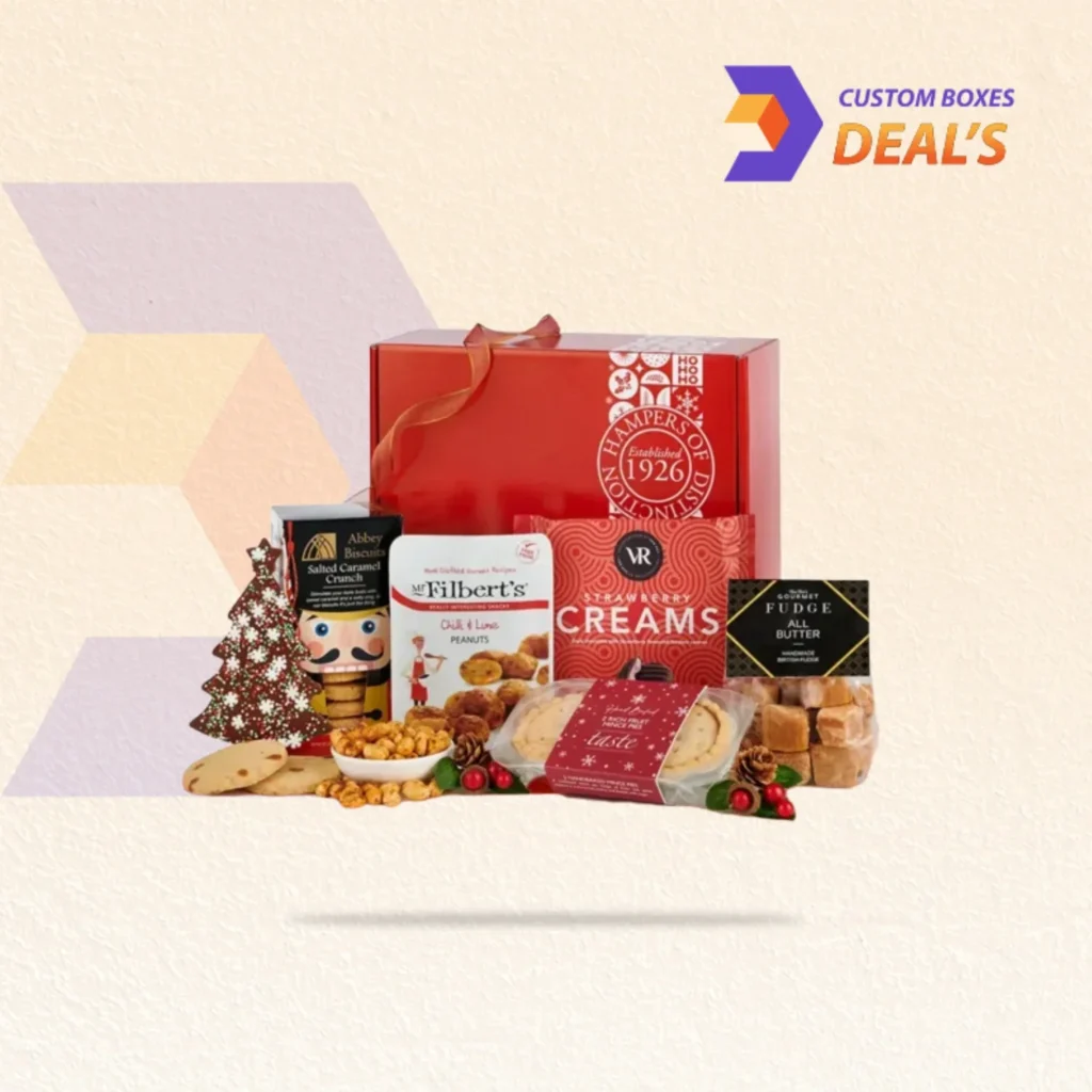 Holiday treat packaging with festive designs for candies, cookies, chocolates, and seasonal gifts.