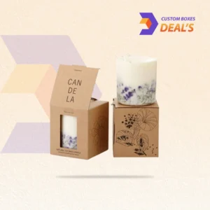 Branded kraft candle cartons in custom sizes for wholesale, gifting and eCommerce packaging