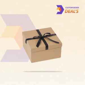 Premium kraft gift boxes with simple and elegant designs for attractive product presentation.