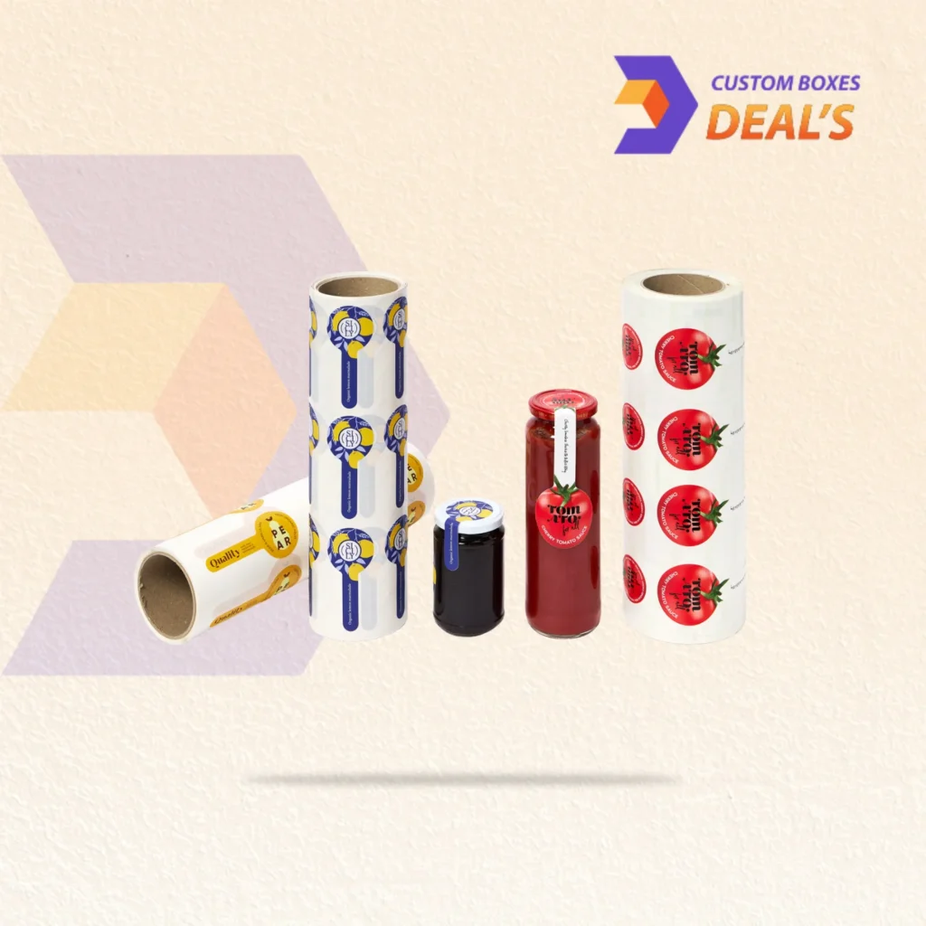 Personalized lollipop shaped labels with custom logo and design