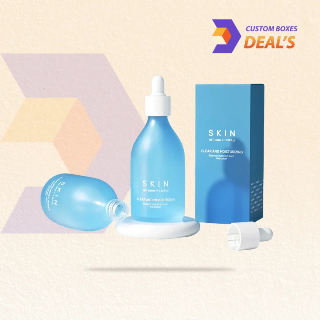 Custom luxury cosmetic packaging with sophisticated finishes for professional beauty and skincare products