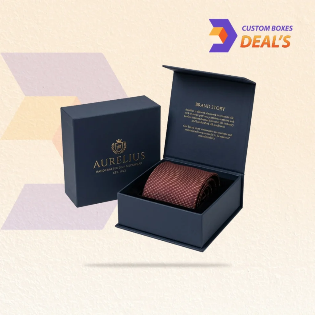 Printed tie box for men’s accessories and fashion gifting