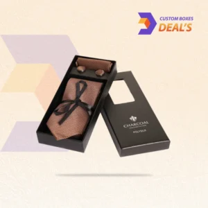 Custom tie packaging boxes for premium necktie presentation and retail packaging