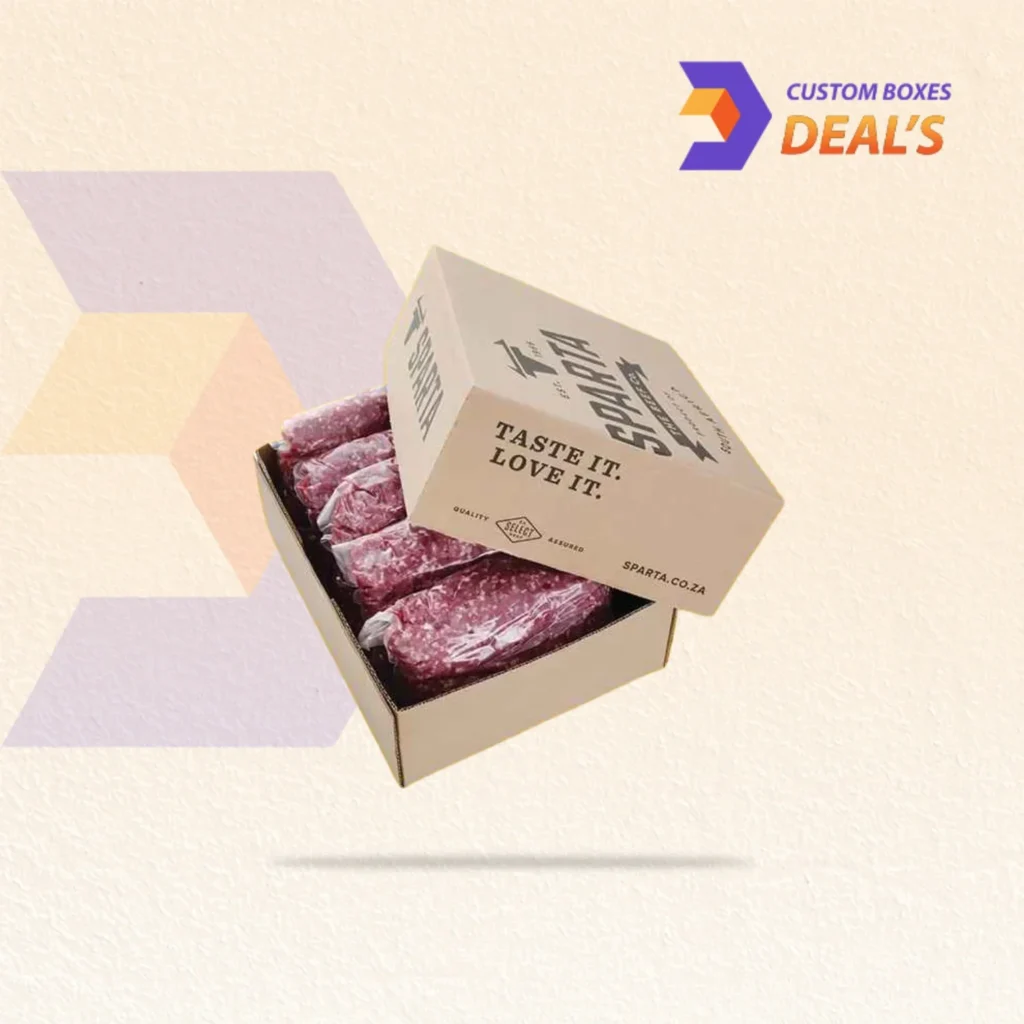 Printed meat gift packaging boxes for holidays and special occasions